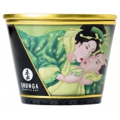 Массажная свеча Exotic Green Tea с ароматом зелёного чая - 170 мл. - Shunga - купить с доставкой в Кисловодске