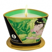 Массажная свеча Exotic Green Tea с ароматом зелёного чая - 170 мл. - Shunga - купить с доставкой в Кисловодске