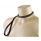 Эффектный сверкающий ошейник с поводком  Гламур - Sitabella - купить с доставкой в Кисловодске