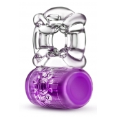 Фиолетовое эрекционное виброкольцо Pleaser Rechargeable C-Ring - Blush Novelties - в Кисловодске купить с доставкой