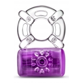 Фиолетовое эрекционное виброкольцо One Night Stand Vibrating C-Ring - Blush Novelties - в Кисловодске купить с доставкой