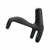 Черная вибронасадка на пенис Vibrating Penis Sling - Baile - в Кисловодске купить с доставкой