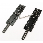 Узорчатые кожаные оковы с регулируемыми ремешками - Crazy Handmade - купить с доставкой в Кисловодске