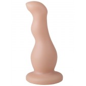 Телесный стимулятор простаты с изгибами - 13,5 см. - LOVETOY (А-Полимер) - в Кисловодске купить с доставкой