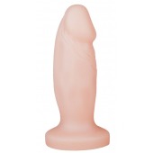 Телесная анальная пробка-фаллос - 12 см. - LOVETOY (А-Полимер)