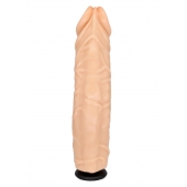 Телесная насадка-фаллос с пышными венами - 19,5 см. - LOVETOY (А-Полимер) - купить с доставкой в Кисловодске