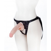 Реалистичный фаллос на поясе Harness - 20,5 см. - LOVETOY (А-Полимер) - купить с доставкой в Кисловодске