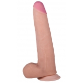 Фаллоимитатор телесного цвета на подошве-присоске - 21,7 см. - LOVETOY (А-Полимер)
