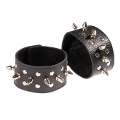 Чёрные напульсники с шипами и заклепками - Sitabella - купить с доставкой в Кисловодске