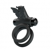 Черное эрекционное виброкольцо Passionate Ring IX - Baile - в Кисловодске купить с доставкой