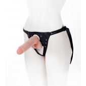 Страпон с поясом Harness - 19 см. - LOVETOY (А-Полимер) - купить с доставкой в Кисловодске