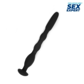 Черный силиконовый уретральный стимулятор - 10 см. - Sex Expert - купить с доставкой в Кисловодске