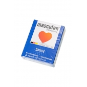 Презервативы с пупырышками Masculan Dotted - 3 шт. - Masculan - купить с доставкой в Кисловодске