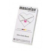Ультрапрочные презервативы Masculan Ultra Safe Black - 10 шт. - Masculan - купить с доставкой в Кисловодске