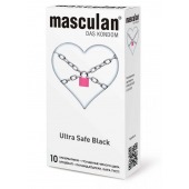 Ультрапрочные презервативы Masculan Ultra Safe Black - 10 шт. - Masculan - купить с доставкой в Кисловодске