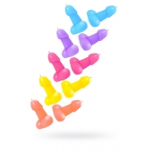 Набор из 10 разноцветных свечей в форме пениса - Pecado - купить с доставкой в Кисловодске