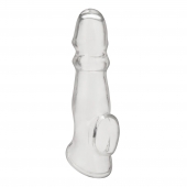 Прозрачная насадка для пениса Girthy Penis Enhancing Sleeve Extension - 17,1 см. - BlueLine - в Кисловодске купить с доставкой