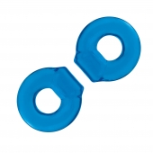 Комплект из двух колец для пениса 2-Pack Ultra-Stretch Stamina Endurance Ring - BlueLine - в Кисловодске купить с доставкой