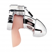 Клетка на пенис из металла Obedience Cock Cage - BlueLine - купить с доставкой в Кисловодске