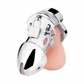 Клетка на пенис из металла Obedience Cock Cage - BlueLine - купить с доставкой в Кисловодске