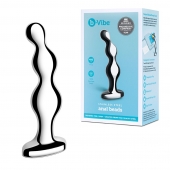 Стальной анальный фаллоимитатор для простаты Stainless Steel Anal Beads - 13 см. - b-Vibe - в Кисловодске купить с доставкой