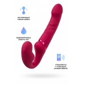 Малиновый безремневой страпон Lapis - 23 см. - Lovense - купить с доставкой в Кисловодске