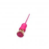 Розовый тонкий стимулятор Nipple Vibrator - 23 см. - I-MOON - купить с доставкой в Кисловодске
