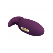 Фиолетовая анальная вибропробка с электростимуляцией Jefferson - 9,2 см. - Baile - купить с доставкой в Кисловодске