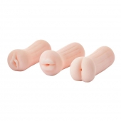 Набор из 3 мастурбаторов The Girl Next Door Tina - Dream Toys - в Кисловодске купить с доставкой