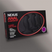 Набор из 3 массажеров простаты чёрного цвета NEXUS ANAL STARTER KIT - Nexus Range - в Кисловодске купить с доставкой
