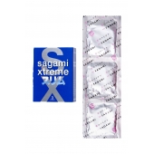 Розовые презервативы Sagami Xtreme FEEL FIT 3D - 3 шт. - Sagami - купить с доставкой в Кисловодске