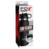 Черный мастурбатор в виде бутылки Fap Flask - Pipedream - в Кисловодске купить с доставкой