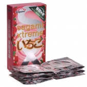 Презервативы Sagami Xtreme Strawberry c ароматом клубники - 10 шт. - Sagami - купить с доставкой в Кисловодске
