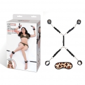Леопардовая фиксация на матрас для рук и ног Classic Bedspreader - Lux Fetish - купить с доставкой в Кисловодске