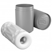 Белый компактный мастурбатор Maid Service в упаковке-банке - Baile - в Кисловодске купить с доставкой