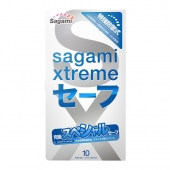 Презервативы Sagami Xtreme Ultrasafe с двойным количеством смазки - 10 шт. - Sagami - купить с доставкой в Кисловодске