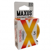 Презервативы анатомической формы Maxus Sensual - 3 шт. - Maxus - купить с доставкой в Кисловодске