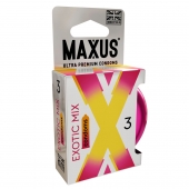 Ароматизированные презервативы Maxus Exotic Mix - 3 шт. - Maxus - купить с доставкой в Кисловодске