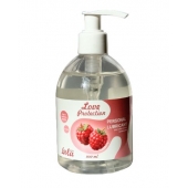 Лубрикант на водной основе Love Protection Raspberry с ароматом малины - 300 мл. - Lola Games - купить с доставкой в Кисловодске
