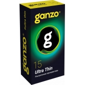 Прозрачные ультратонкие презервативы Ganzo Ultra thin - 15 шт. - Ganzo - купить с доставкой в Кисловодске