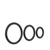 Набор из 3 чёрных колец различного диаметра - Baile - в Кисловодске купить с доставкой