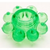 Зеленое эрекционное кольцо-цветок - Toyfa Basic - в Кисловодске купить с доставкой