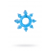 Голубая гелевая насадка-звезда - Toyfa Basic - в Кисловодске купить с доставкой