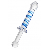 Двусторонний стеклянный фаллоимитатор - 25 см. - Sexus