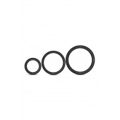 Набор из 3 черных эрекционных колец Cock Ring Set - Blush Novelties - в Кисловодске купить с доставкой