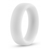 Белое люминесцентное эрекционное кольцо Silicone Glo Cock Ring - Blush Novelties - в Кисловодске купить с доставкой