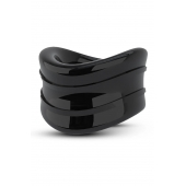 Черное эрекционное кольцо на мошонку Beef Ball Stretcher Snug - Blush Novelties - в Кисловодске купить с доставкой