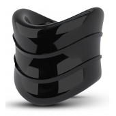 Черное эрекционное кольцо на мошонку Beef Ball Stretcher Snug X Long - Blush Novelties - в Кисловодске купить с доставкой