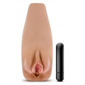 Маструбатор-вагина с вибрацией Soft   Wet Renata Realistic Tan Masturbator - Blush Novelties - в Кисловодске купить с доставкой