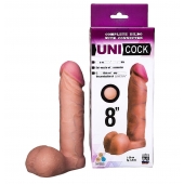 Фаллическая насадка для страпона UNICOCK 8  - 20 см. - LOVETOY (А-Полимер) - купить с доставкой в Кисловодске